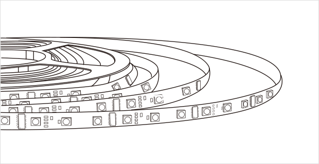 フレキシブルLEDストリップ
